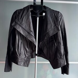 Trouve Women's Black Leather Jacket